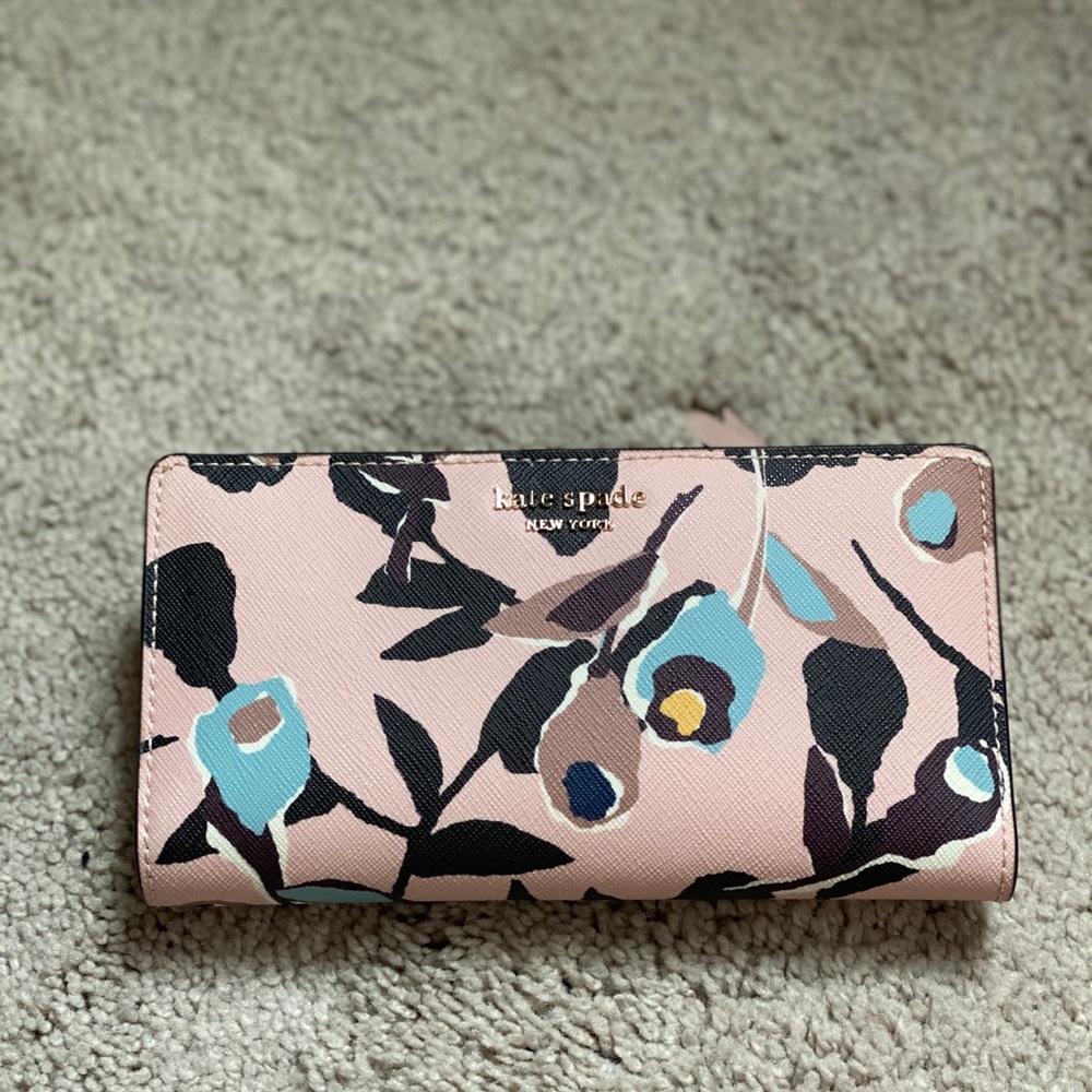 Kate Spade Large multi pink wallet